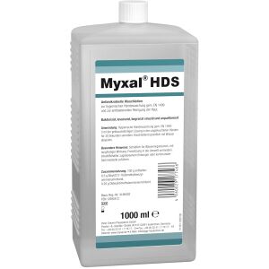 Peter Greven Physioderm GmbH Peter Greven MYXAL® HDS Waschlotion, Alkoholfreie, parfüm- und farbstofffreie antimikrobielle Waschlotion, 1000 ml - Hartflasche