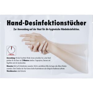 Sonax GmbH Sonax Hand-Desinfektionstücher, Feuchttücher zur hygienischen Händedesinfektion, 1 Packung = 2 Tücher