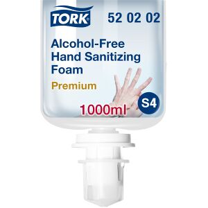 Essity Professional Hygiene Germany GmbH Tork S4 Händedesinfektionsschaum, alkoholfrei, Nachhaltiges Desinfektionsmittel auf Milchsäurebasis, 1 Liter - Kartusche