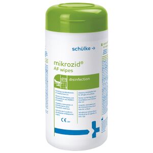 Schülke & Mayr GmbH Schülke mikrozid® AF wipes Desinfektionstücher, Gebrauchsfertige, getränkte Tücher zur Flächendesinfektion, 1 Spenderdose = 150 Tücher (14 x 18 cm)