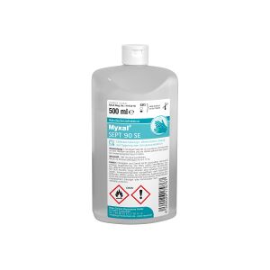 Peter Greven Physioderm GmbH MYXAL® SEPT 90 SE Händedesinfektion, Gebrauchsfertige alkoholische Lösung zur hygienischen Händedesinfektion, 0,5 Liter - Flasche