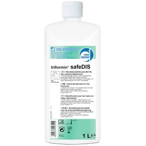 Chemische Fabrik Dr. Weigert GmbH & Co. KG Dr. Weigert triformin® safeDIS Händedesinfektionsmittel, Gebrauchsfertige Desinfektionslösung für den Lebensmittelbereich, 1 Liter - Flasche