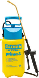 Gloria Haus- und Gartengeräte GmbH GLORIA Drucksprühgerät prima 3, Die neue Kompaktklasse für den kleineren Garten, Stabiler Kunststoffbehälter- Füllinhalt: 3,0 Liter