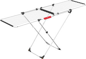 Vileda GmbH Vileda Doble Wäscheständer, Prakitscher Flügelständer mit variabler Länge, Maße (L x T x H): 209 x 60 x 97 cm