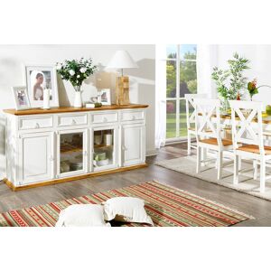 1a Direktimport Sideboard Kommode Anrichte Shabby Chic, Pinie weiß