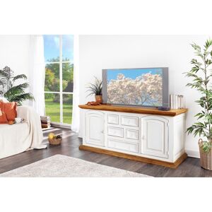 1a Direktimport Sideboard, Kommode Shabby Chic, weiß-natur, Pinie