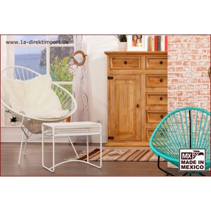 1a Direktimport Original Acapulco Chair weiß - Retro Sessel - Outdoor und Indoor