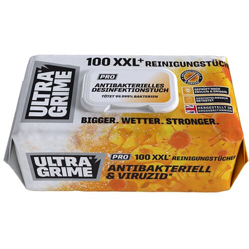 Uniwipe Global Ltd Uniwipe Ultragrime Pro, 100 Desinfektionstücher