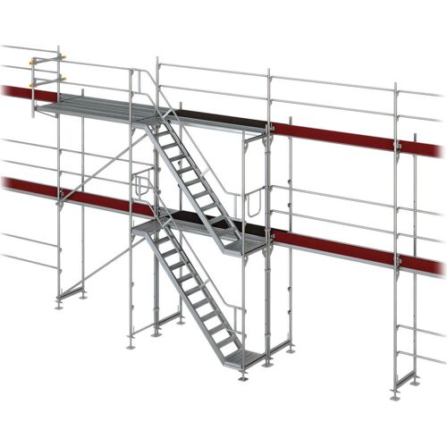 Scafom-Rux Gerüsttreppe Framescaff f. Blitz, Ausstiegshöhe 4 m