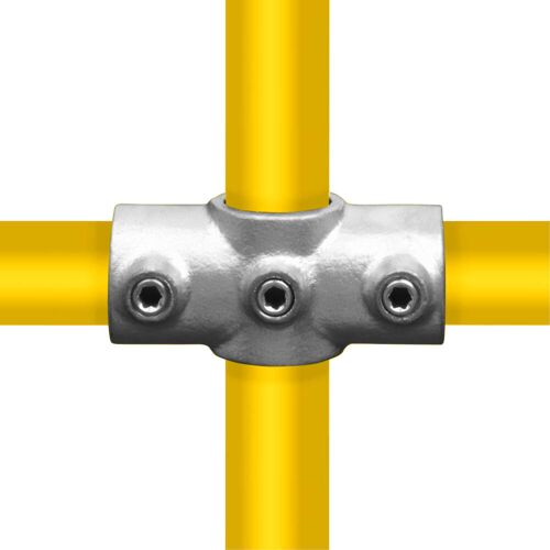 Gerüst-Welt.de Typ_22 Rohrverbinder Kreuzstück durchgehend 90° Ø 33,7 mm