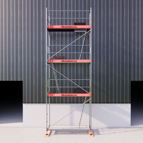 Scafom-Rux Rux Framescaff Fassadengerüst 29 m² Komplettes Gerüstpaket - technisch kompatibel zu Layher