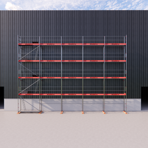 Scafom-Rux Rux Framescaff Fassadengerüst 166 m² Komplettes Gerüstpaket - technisch kompatibel zu Layher