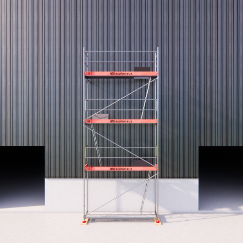 Scafom-Rux Rux Framescaff Fassadengerüst 33 m² Komplettes Gerüstpaket - technisch kompatibel zu Layher