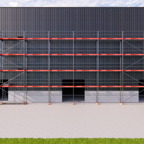 Scafom-Rux Rux Framescaff Fassadengerüst 194 m² Komplettes Gerüstpaket - technisch kompatibel zu Layher