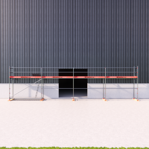 Scafom-Rux Rux Framescaff Fassadengerüst 53 m² Komplettes Gerüstpaket - technisch kompatibel zu Layher