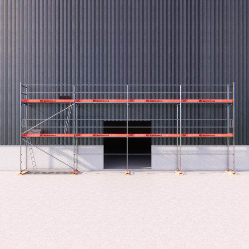 Scafom-Rux Rux Framescaff Fassadengerüst 80 m² Komplettes Gerüstpaket - technisch kompatibel zu Layher