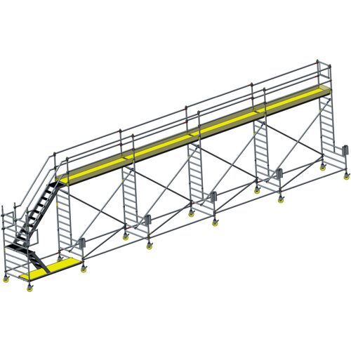 Custers Enteisungsgerüst fahrbar mit Treppe, 12,4 m