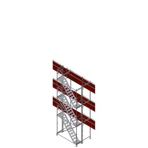 Scafom-Rux Gerüsttreppe universal, max. Ausstiegshöhe 6 m