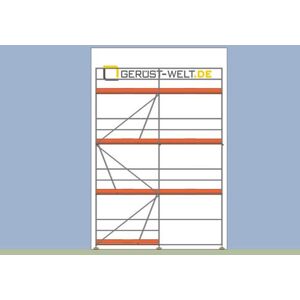 Scafom-Rux Fassadengerüst Paket Rux Super 65, 35 m², Feldl. 2,5 m