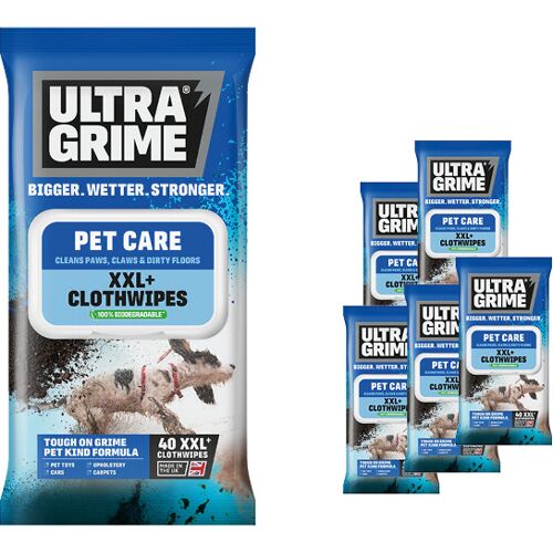 Uniwipe Global Ltd Uniwipe Ultragrime 240 Reinigungstücher, Wipes für Haustierpflege