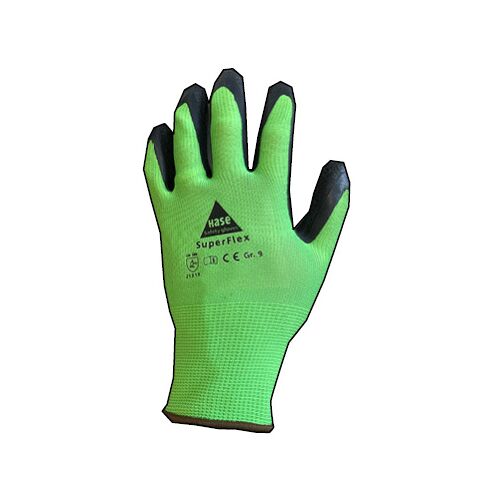 Arbeitshandschuh SuperFlex 1 Paar grün/schwarz Latex