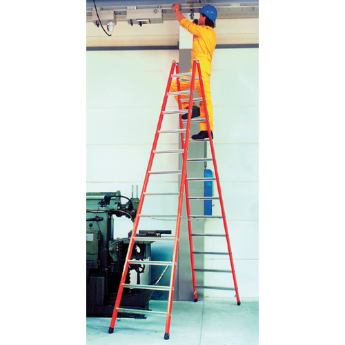 C. O. Weise GmbH & Co. KG Weise Breitsprossen-Stehleiter Kunststoff