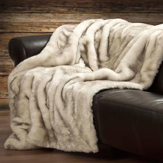 Webpelz Wohndecke Polarfuchs, 150 x 200 cm, weiß meliert Webpelz Wohndecke Polarfuchs, 150 x 200 cm, weiß meliert