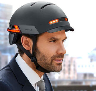 Livall BH51M Neo, smarter Fahrradhelm mit Lichtsystem, Größe M, 54 - 58 cm