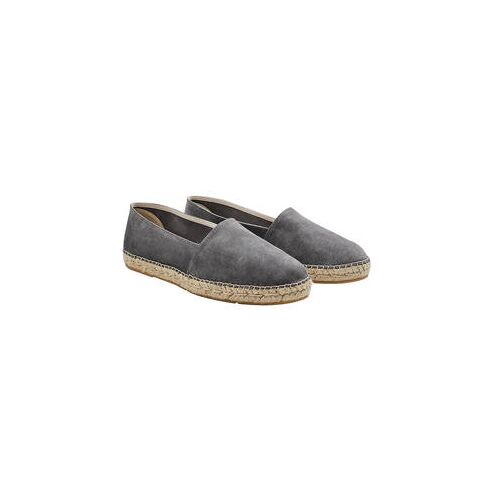 Espadrij l’originale Veloursleder-Espadrilles, 46 - Grau Grau