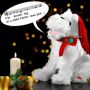 Gilde singender Weihnachtshund, White Christmas
