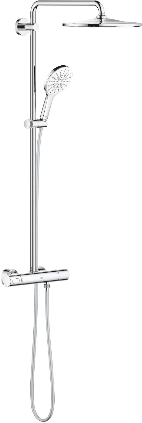 Grohe Rainshower SmartActive - Duschsystem Rainshower Mono 310 mit Thermostatarmatur chrom / mondweiß