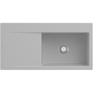 Villeroy & Boch Keramik Küchenspüle - Becken rechts - Manuelle Ablaufsicherung - Dampf Villeroy & Boch Keramik Küchenspüle - Becken rechts - Manuelle Ablaufsicherung - Dampf