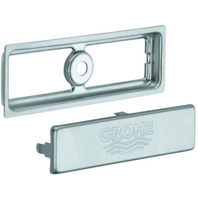 Grohe Edelstahl Abdeckelement für Küchenspüle - Überlaufabdeckung Grohe Edelstahl Abdeckelement für Küchenspüle - Überlaufabdeckung