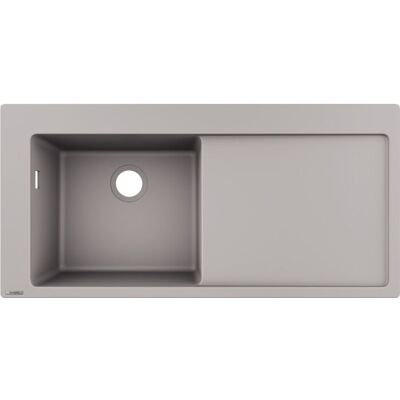 Hansgrohe S51 Einbauspüle - 1 Becken - Betongrau - 1050x510mm Hansgrohe S51 Einbauspüle - 1 Becken - Betongrau - 1050x510mm