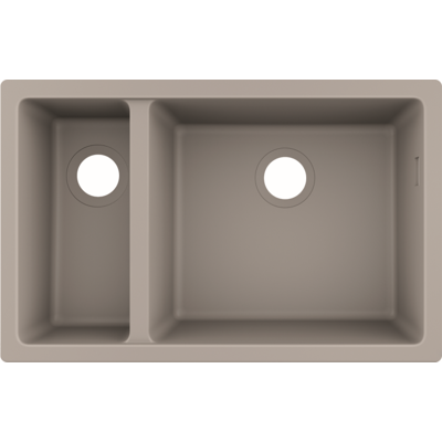 Hansgrohe S51 Unterbauspüle - Zwei Becken, SilicaTec Hansgrohe S51 Unterbauspüle - Zwei Becken, SilicaTec