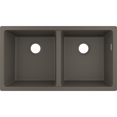Hansgrohe Modell 43434290 - 2 Becken - Unterbau-Spüle - Steingrau Hansgrohe Modell 43434290 - 2 Becken - Unterbau-Spüle - Steingrau