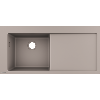 Hansgrohe S51 Einbauspüle - 1 Becken - Betongrau - 1050x510mm Hansgrohe S51 Einbauspüle - 1 Becken - Betongrau - 1050x510mm