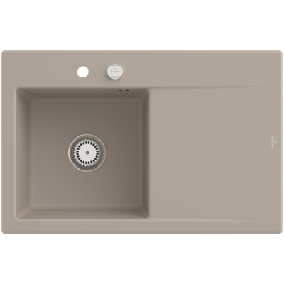 Villeroy & Boch Subway Style 45 Einbauspüle - Becken links, Almond CeramicPlus Villeroy & Boch Subway Style 45 Einbauspüle - Becken links, Almond CeramicPlus