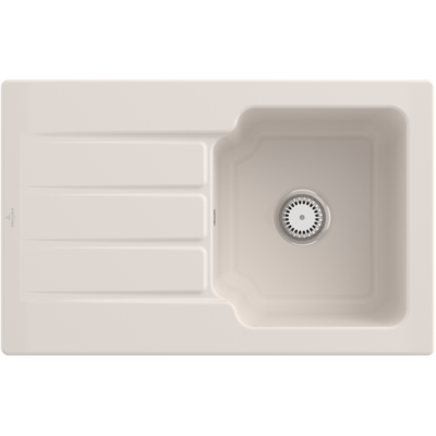 Villeroy & Boch Architectura Einbauspüle 45 - Keramik, Crema Villeroy & Boch Architectura Einbauspüle 45 - Keramik, Crema