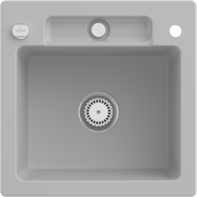 Villeroy & Boch - Siluet 50 S Reversibler Keramikspülbecken - Grau Villeroy & Boch - Siluet 50 S Reversibler Keramikspülbecken - Grau
