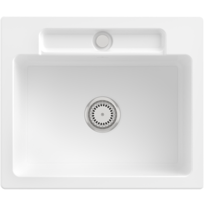 Villeroy & Boch Siluet Snow White Einbauspüle - 60x51cm Villeroy & Boch Siluet Snow White Einbauspüle - 60x51cm