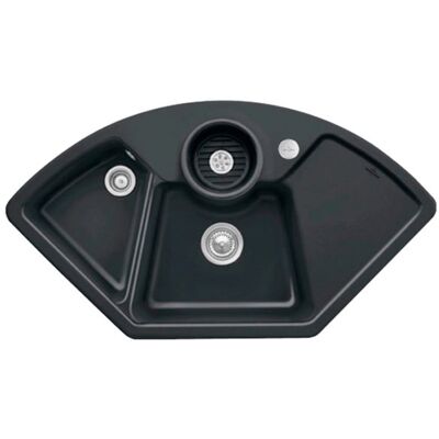 Villeroy & Boch Eckspüle - Ablaufgarnitur mit Exzenter - Ebony Villeroy & Boch Eckspüle - Ablaufgarnitur mit Exzenter - Ebony