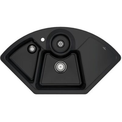 Villeroy & Boch Ebony Eckspüle mit Handbedienung - Eckspüle Villeroy & Boch Ebony Eckspüle mit Handbedienung - Eckspüle