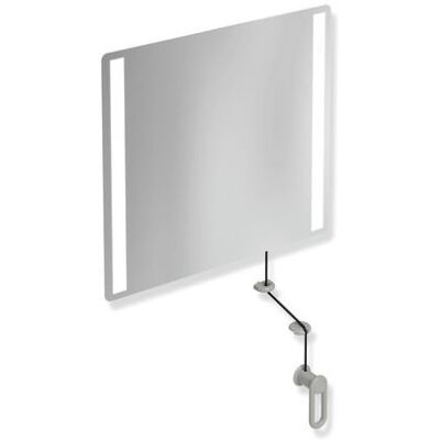 Hewi 801 Spiegel - Kipp-Lichtspiegel LED, 600x540mm, Felsgrau Hewi 801 Spiegel - Kipp-Lichtspiegel LED, 600x540mm, Felsgrau
