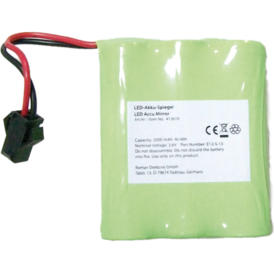 Bravat Modell 417110, 413610, 123400 - Ersatz-Akku für Kosmetikspiegel Bravat Modell 417110, 413610, 123400 - Ersatz-Akku für Kosmetikspiegel