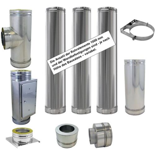 Bertrams Dw Fertig-Schornstein 22KP250 Ø 250, 4,7 m, Komplettpaket
