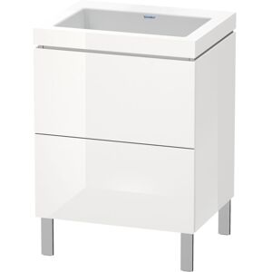 Duravit L-Cube Möbelwaschtisch - Weiß Hochglanz, 60x48cm, 2 Auszüge Duravit L-Cube Möbelwaschtisch - Weiß Hochglanz, 60x48cm, 2 Auszüge