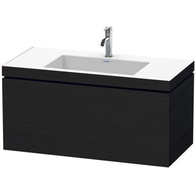 Duravit L-Cube Wandhängendes Badezimmer-Set mit Schublade - Eiche schwarz Duravit L-Cube Wandhängendes Badezimmer-Set mit Schublade - Eiche schwarz