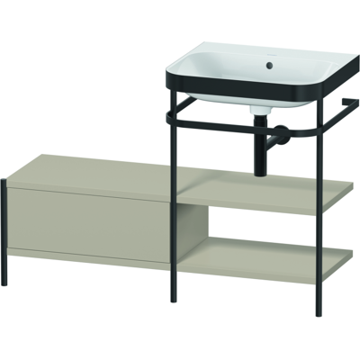 Duravit Happy D.2 Plus Taupe Seidenmatt Waschplatz - Badmöbel Duravit Happy D.2 Plus Taupe Seidenmatt Waschplatz - Badmöbel
