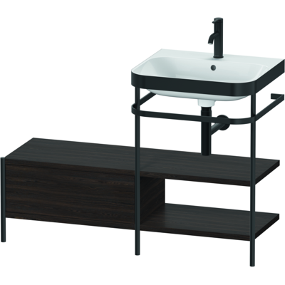 Duravit Wandmontiertes Waschbecken-Schranksystem - Nussbaum gebürstet - HP4745O6969 Duravit Wandmontiertes Waschbecken-Schranksystem - Nussbaum gebürstet - HP4745O6969